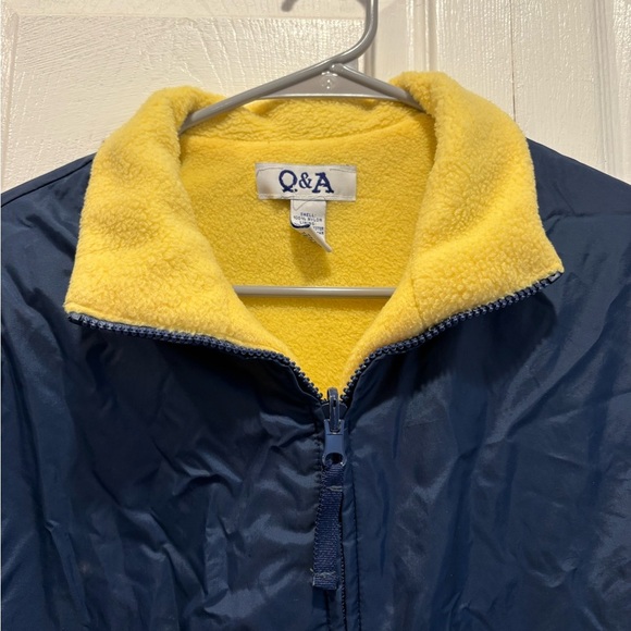 Vintage Q&A Blue and Yellow Jacket - Size Large - Picture 2 of 7